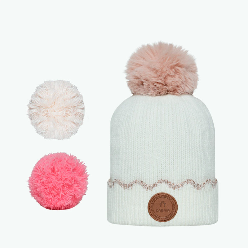 Bonnet Apple Rose Blanc Polaire · Bonnet