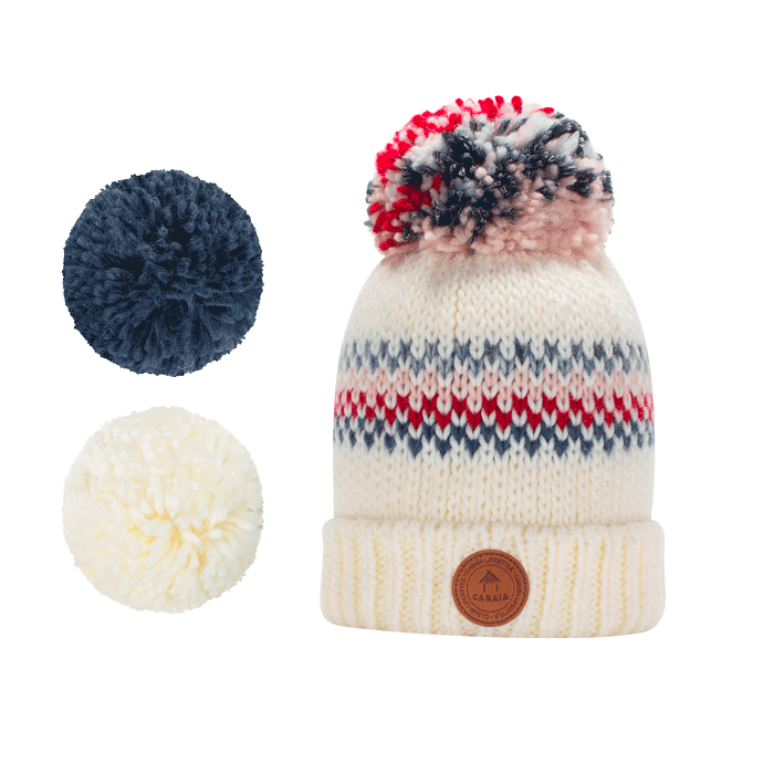 Bonnet Bamboo Cream x Rouge - Polaire · Bonnet