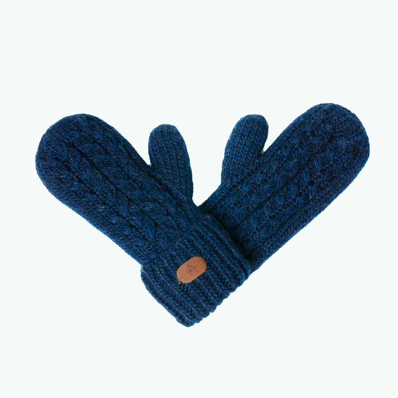 Moufles Chocolat chaud Bleu marine - Enfant · Gant