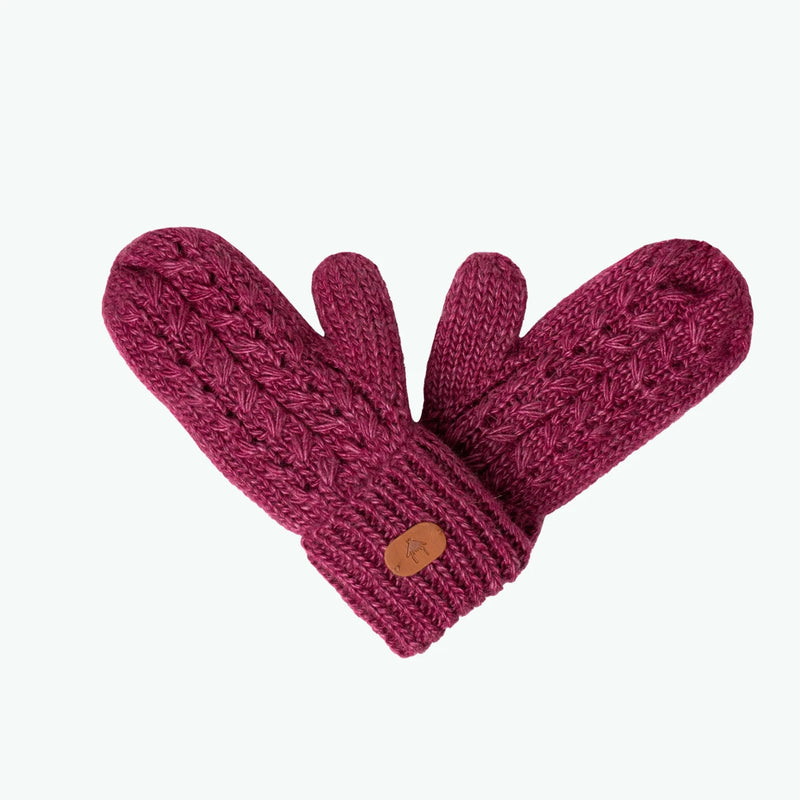 Moufles Chocolat chaud Violet - Enfant · Gant